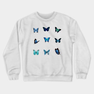 Blue butterfly Crewneck Sweatshirt